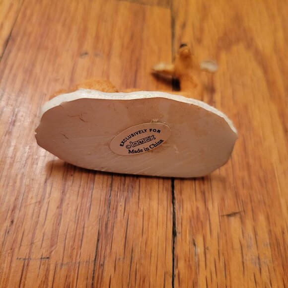 Lemax Laying Fawn Deer Figurine On Snow Base Collectible Christmas Village - Picture 2 of 6